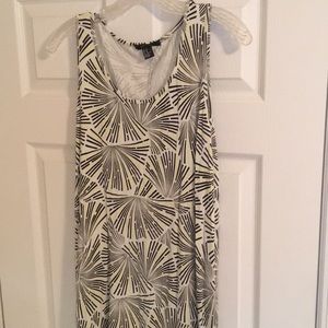 Black and yellow high low dress